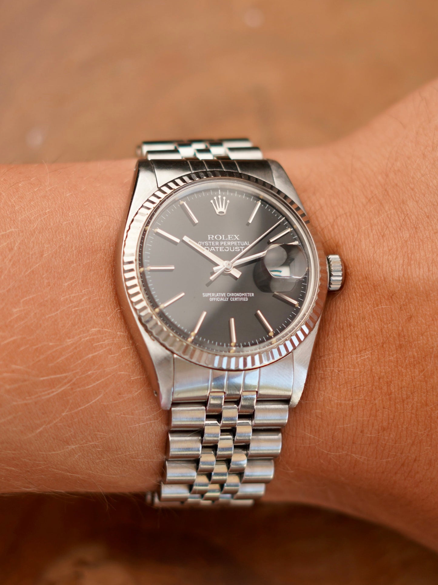 Rolex Datejust réf. 16014 Black Dial