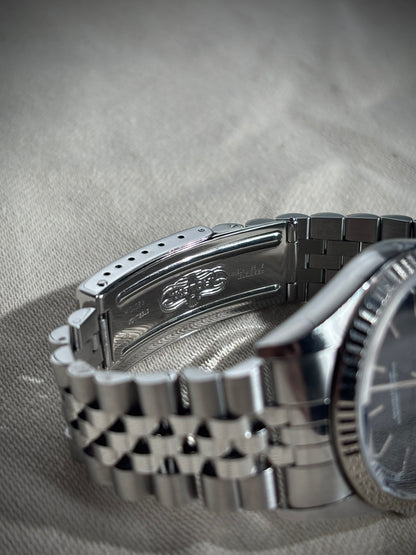 Rolex Datejust 16234 36mm Cadran Noir Chemin de Fer