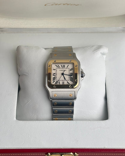 Cartier Santos Galbée Réf. 1566 Bi-Ton Automatique 2017 – Full Set Carte & Boîte