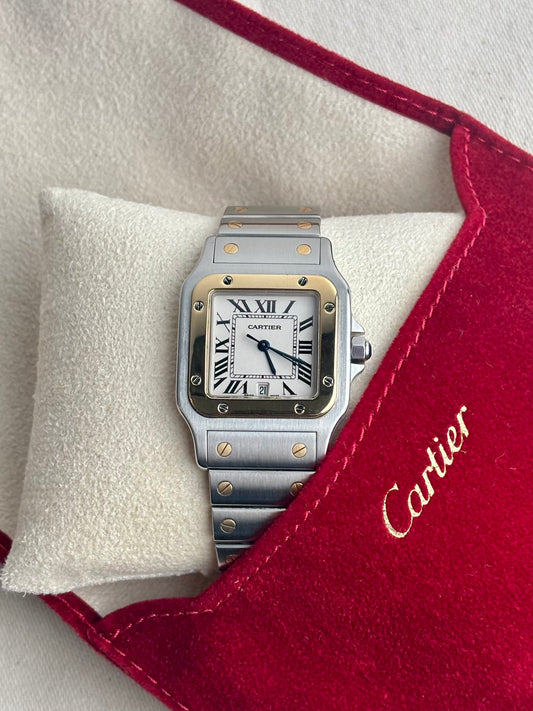 Cartier Santos Galbée Réf. 1566 Bi-Ton Automatique 2017 – Full Set Carte & Boîte