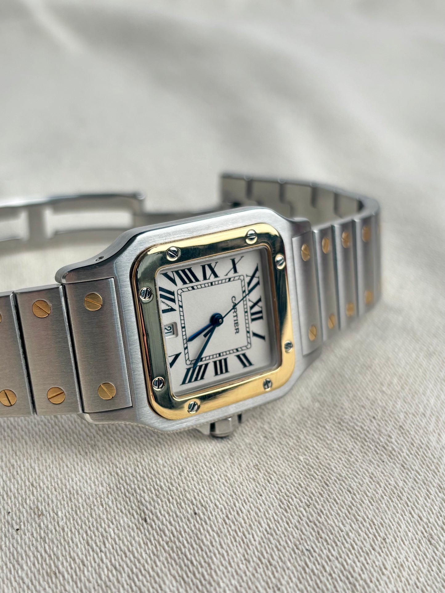 Cartier Santos Galbée Réf. 1566 Bi-Ton Automatique 2017 – Full Set Carte & Boîte