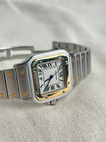 Cartier Santos Galbée Réf. 1566 Bi-Ton Automatique 2017 – Full Set Carte & Boîte